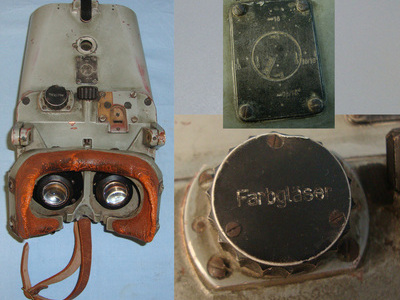 WW2 Era Nazi German 12 X 80 Magnification Kriegsmarine (Marine Flak / Coastal Flak) Farbglaser Artil Sight & Optic