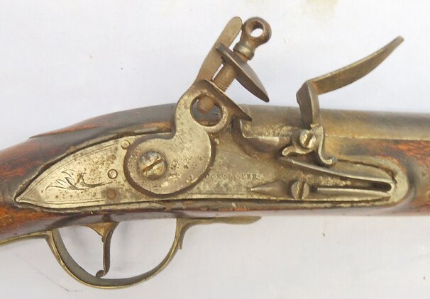 {CATEGORY} - Buckmaster Extremely Rare, Original, British, George II Era, Pre Land Pattern, 42 Inch Barrel Brown Bess .75” Musket by Buckmaster of London. Sn - 21851:6 Muzzleloader .75 Cal Muzzleloader Rifle in 