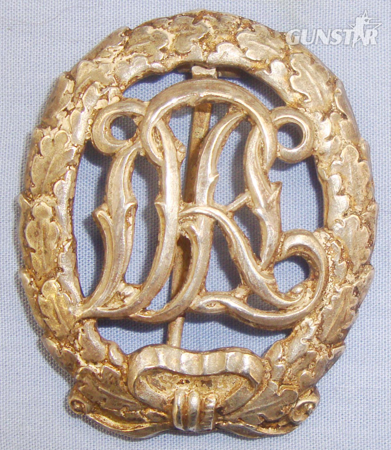 WWII German Silver Coloured 1st Pattern DRL Sports Badge. N 130. WWII German Silver Coloured 1st Pattern DRL Sports Badge. N 130. Antique & Militaria in 