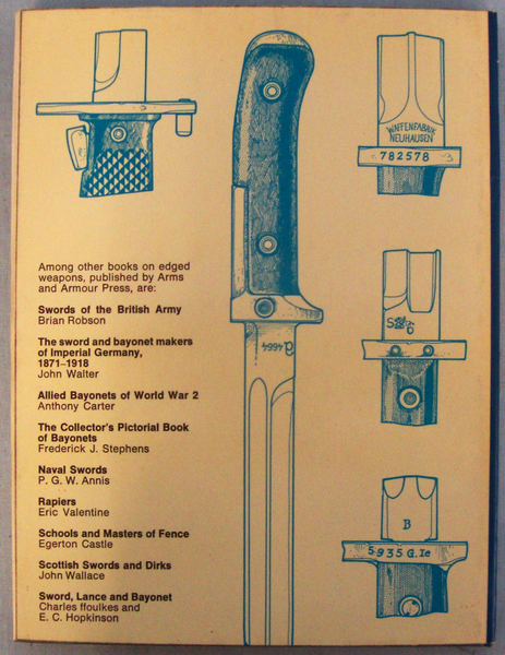  Signed 1st Edition* The Bayonet-A History of Knife and Sword Bayonets 1850-1970 by Anthony Carter & John Walter. 19402:11. Signed 1st Edition* The Bayonet-A History of Knife and Sword Bayonets 1850-1970 by Anthony Carter & John Walter. 19402:11. Other Accessory