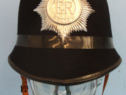 Dorset Police Male Constable\'s / Sergeant\'s Blue Serge Helmet With Helmet Plat Dorset Police Male Constable's / Sergeant's Blue Serge Helmet With Helmet Plate, Clothing