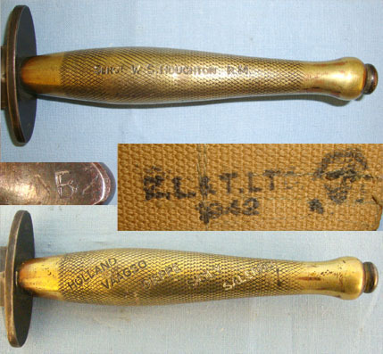  Fairbairn Sykes FS Fighting Knife, Theatre Marked Hilt ‘Holland, Vaagso, Dieppe, Knive