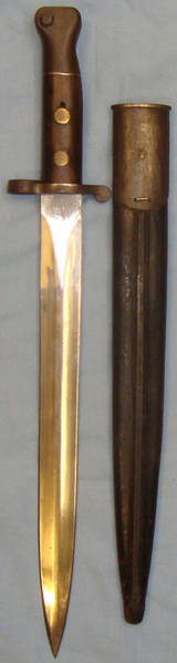  *A British 1888 Pattern MkI ‘2ND Type’ Bayonet and Scabbard. BAYO 697. Bayonet