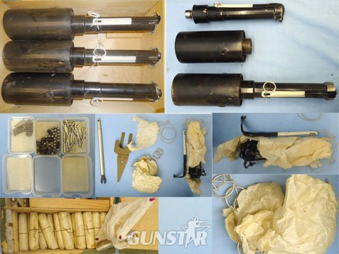 INERT DEACTIVATED. Russian Cold War UPG-8, 3 x Training Anti-Tank Grenades And Reusable Accessories In Their Transit Case. - O 1514 INERT DEACTIVATED. Russian Cold War UPG-8, 3 x Training Anti-Tank Grenades And Reusable Accessories In Their Transit Case. - O 1514  Other Ammunition