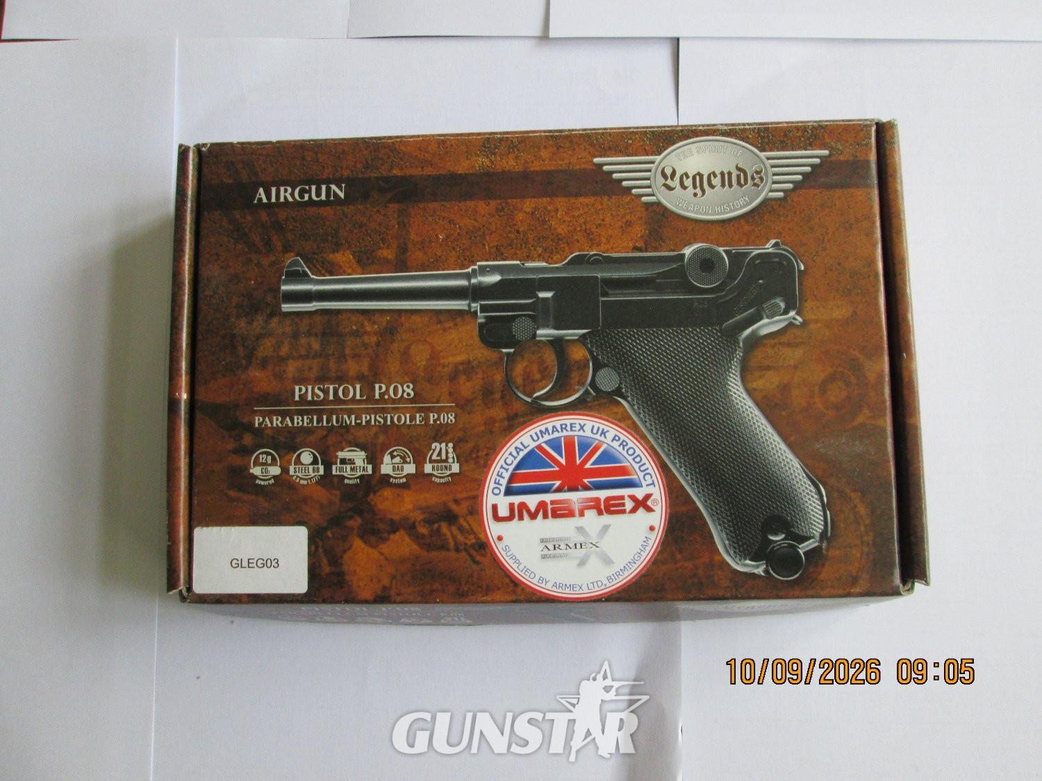 Umarex Luger p08 co2 pistol BB in 