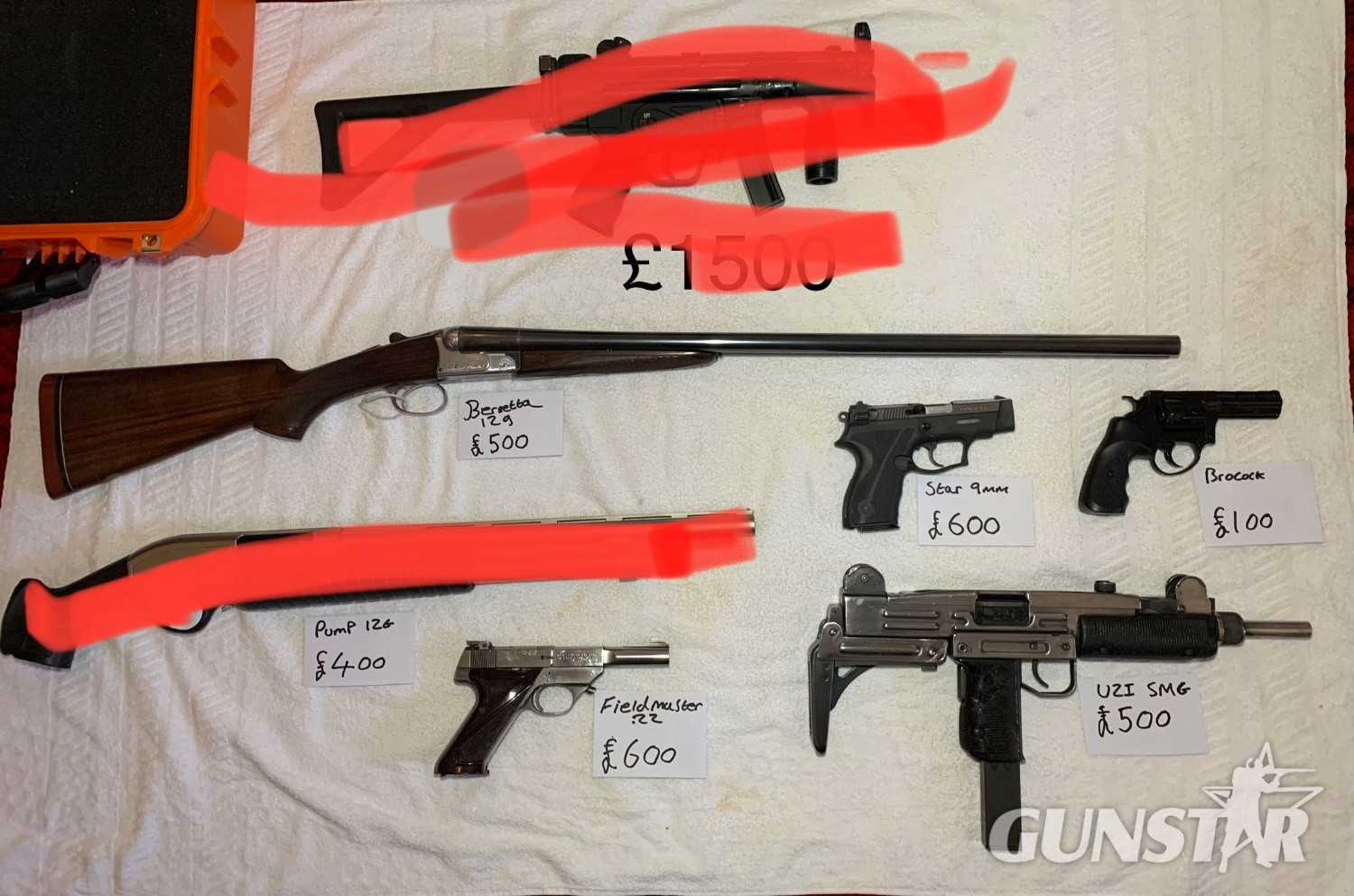 Heckler & Koch, Beretta Shotgun, Pump shotgun and pistols  MP5-K submachine gun star 9mm Spanish police pistol  Various  Submachine Gun in 