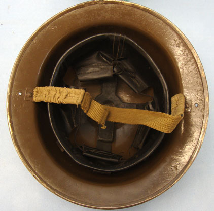  Tommy Helmet By FAI With Liner and Chinstrap. British Home Front, Worcester City and County Fire Brigade Tommy Helmet By FAI W Clothing