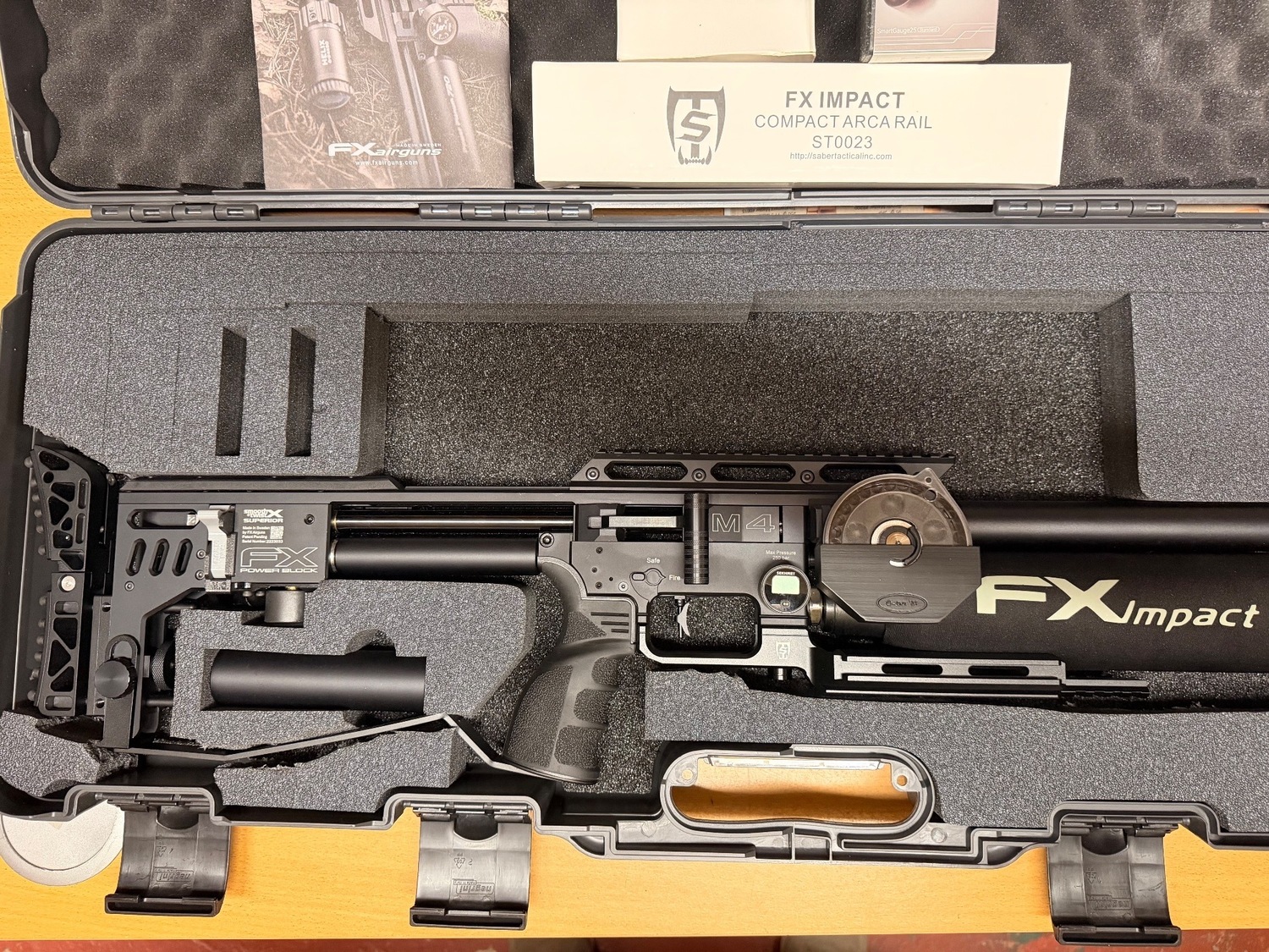 FX Impact Mk 4 .22 Black with Accessories. As new  Fx impact mk 4 .22