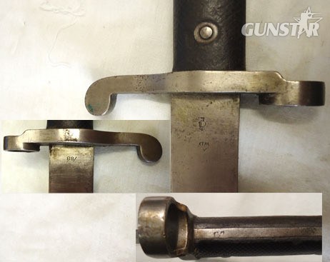  British Pattern 1887 MK III Sword bayonet & Scabbard Bayonet