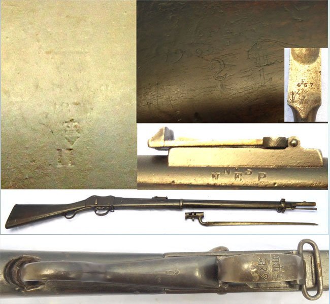  ZULU WARS ERA, 1876 Dated British Martini Henry Mark I Converted to a MK II Rifle .577x .450 Obsolete Centre Fire Calibre Service Rifle by BSA Co & a Pattern 1853/72 Bayonet. Sn 23759 ZULU WARS ERA, 1876 Dated British Martini Henry Mark I Converted to a MK II Rifle .577x .450 Obsolete Centre Fire Calibre Service Rifle by BSA Co & a Pattern 1853/72 Bayonet. Sn 23759 Single Shot Various Rifle