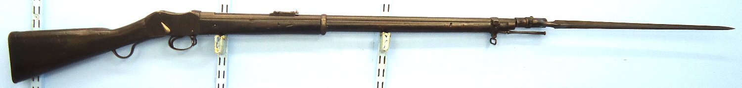 ZULU WARS ERA, 1876 Dated British Martini Henry Mark I Converted to a MK II Rifle .577x .450 Obsolete Centre Fire Calibre Service Rifle by BSA Co & a Pattern 1853/72 Bayonet. Sn 23759 ZULU WARS ERA, 1876 Dated British Martini Henry Mark I Converted to a MK II Rifle .577x .450 Obsolete Centre Fire Calibre Service Rifle by BSA Co & a Pattern 1853/72 Bayonet. Sn 23759 Single Shot Various Rifle - {CATEGORY} in 
