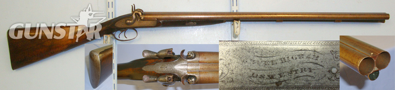 Stanley Higham Damascus Barrelled Muzzle Loading Percussion Shotgun. Sn 20921 Muzzleloader 14 Bore/gauge in 