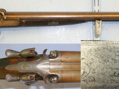 Stanley Higham Damascus Barrelled Muzzle Loading Percussion Shotgun. Sn 20921 Muzzleloader 14 Bore/gauge