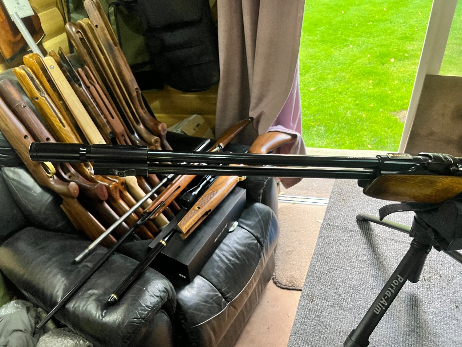 Webley Scott Birmingham  Lovely Webley ellipse mk 1  in .22 comes with factory stubby silencer   Gun is in overall good condition for its age  .22