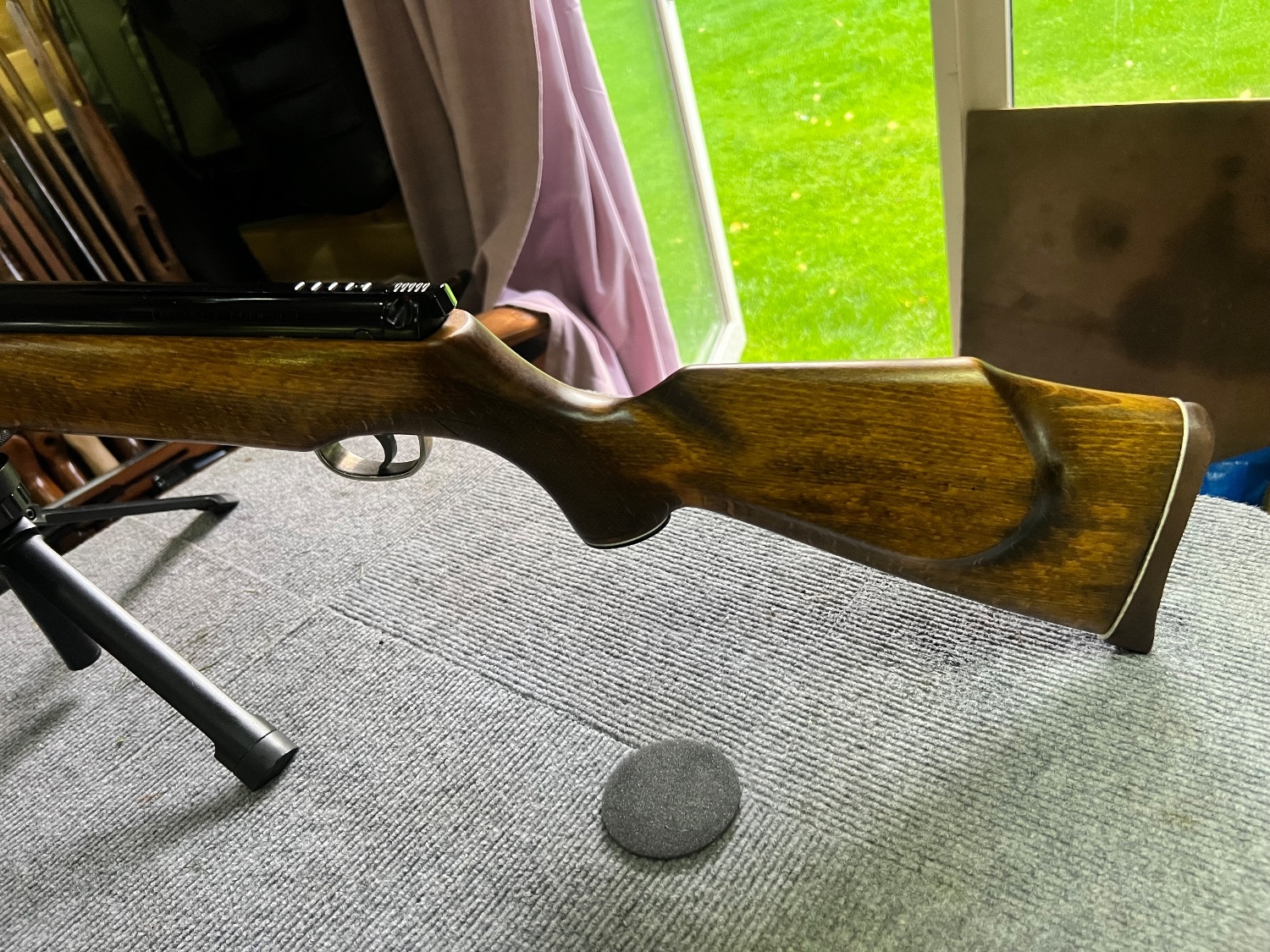  Webley Scott Birmingham  Lovely Webley ellipse mk 1  in .22 comes with factory stubby silencer   Gun is in overall good condition for its age  .22
