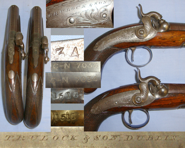 Trulock Brothers With C-N 7033 / 7034 County Cavan Irish Registration Marks & Original Accessories. None Muzzleloader