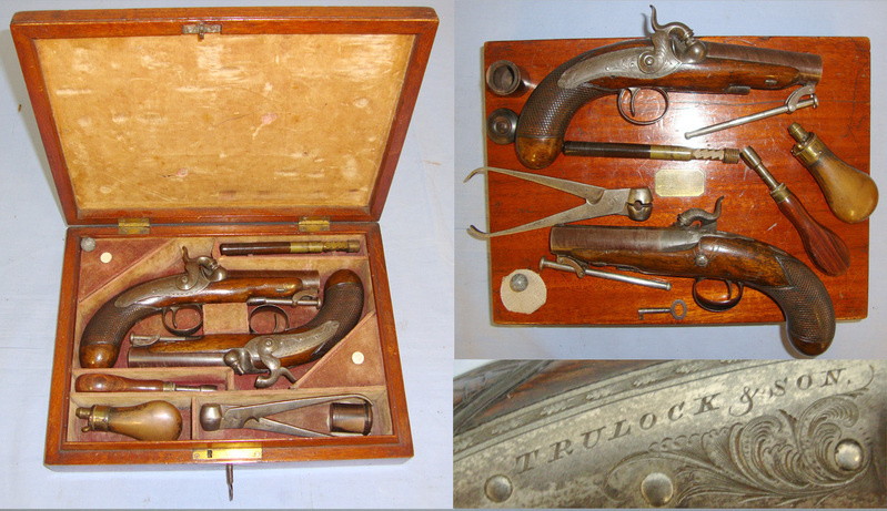  Trulock Brothers With C-N 7033 / 7034 County Cavan Irish Registration Marks & Original Accessories. None Muzzleloader