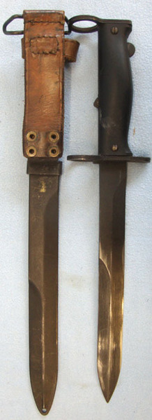 French M1956 Bayonet, Scabbard and Leather Frog Bayonet