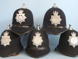 Police Male Constable\'s / Sergeant\'s Blue Serge Queen\'s Crown Helmets With Ba Police Male Constable's / Sergeant's Blue Serge Queen's Crown Helmets With Ball  Other Accessory