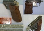 1950’s Boxed Blank Firing Webley .22 (6mm) Blank Calibre ‘Sports Starting Pistol’ With Original 6 Round Magazine & Cleaning Brush. Sn 23620 blank firer .22 Semi Auto