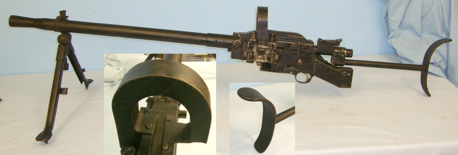  WW2 Era Danish Madsen 7.92mm Calibre Box Belt Fed Light Machine Gun For Aircraft & Tank Mounting Period Fitted With Bi Pod For Crew / Infantry Use**COCKS & DRY FIRES**EARLY UK 1993 DEACTIVATION CERTIFICATED** Sn 20067:60 None Machine Gun