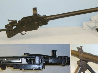 WW2 Era Danish Madsen 7.92mm Calibre Box Belt Fed Light Machine Gun For Aircraft & Tank Mounting Period Fitted With Bi Pod For Crew / Infantry Use**COCKS & DRY FIRES**EARLY UK 1993 DEACTIVATION CERTIFICATED** Sn 20067:60 None Machine Gun