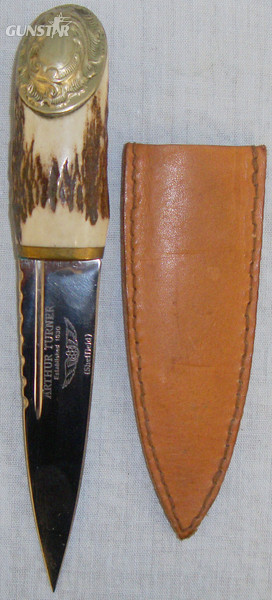 A Sgian Dubh Knife and Sheath by Arthur Turner of Sheffield. ED 2636. Other Blade in 