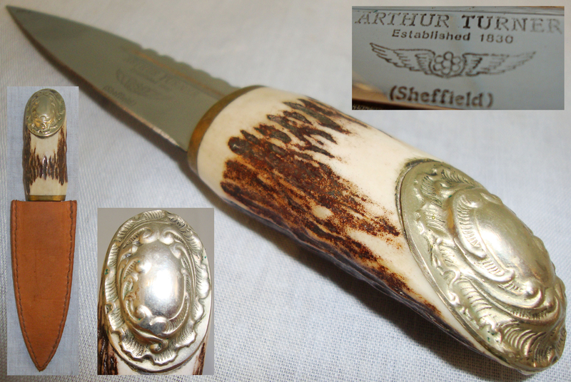 A Sgian Dubh Knife and Sheath by Arthur Turner of Sheffield. ED 2636. Other Blade