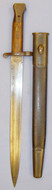 British 1888 Mark II Lee Metford Bayonet by Wilkinson London and Scabbard. Sn 20821:20. Bayonet
