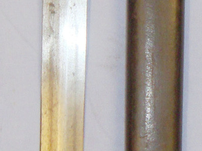 British 1888 Mark II Lee Metford Bayonet by Wilkinson London and Scabbard. Sn 20821:20. Bayonet