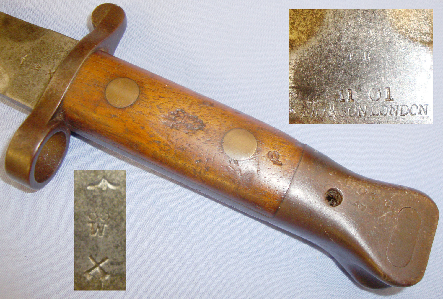 British 1888 Mark II Lee Metford Bayonet by Wilkinson London and Scabbard. Sn 20821:20. Bayonet