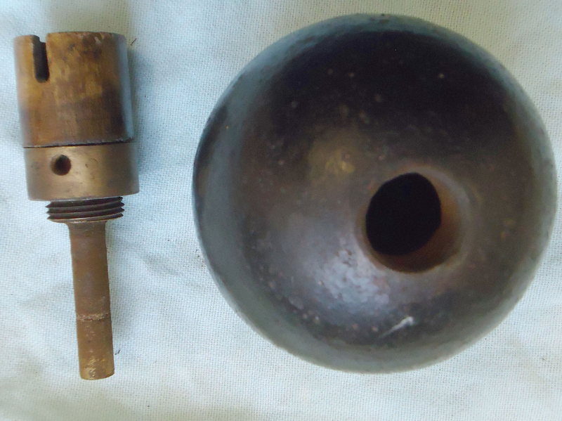 DEACTIVATED INERT. French WW1, Fusee Modele 1914 Hand Grenade. - O 1701 DEACTIVATED INERT. French WW1, Fusee Modele 1914 Hand Grenade. - O 1701  Other Ammunition