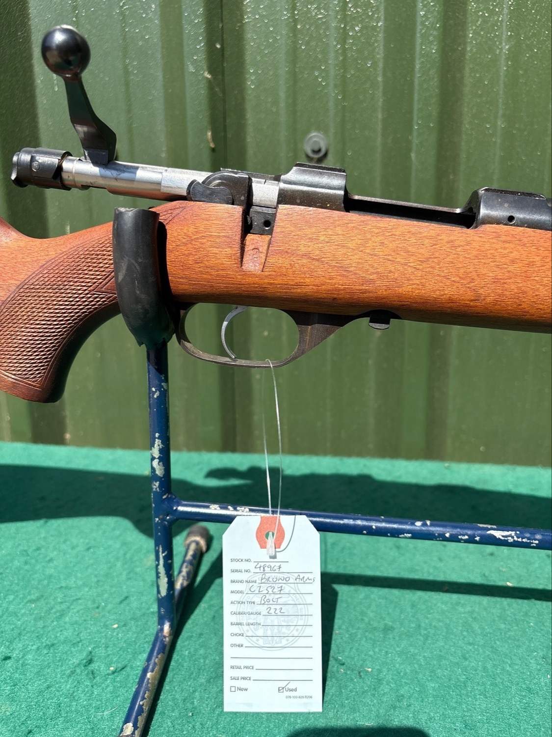 bruno CZ527 Bolt Action .222 Rifle