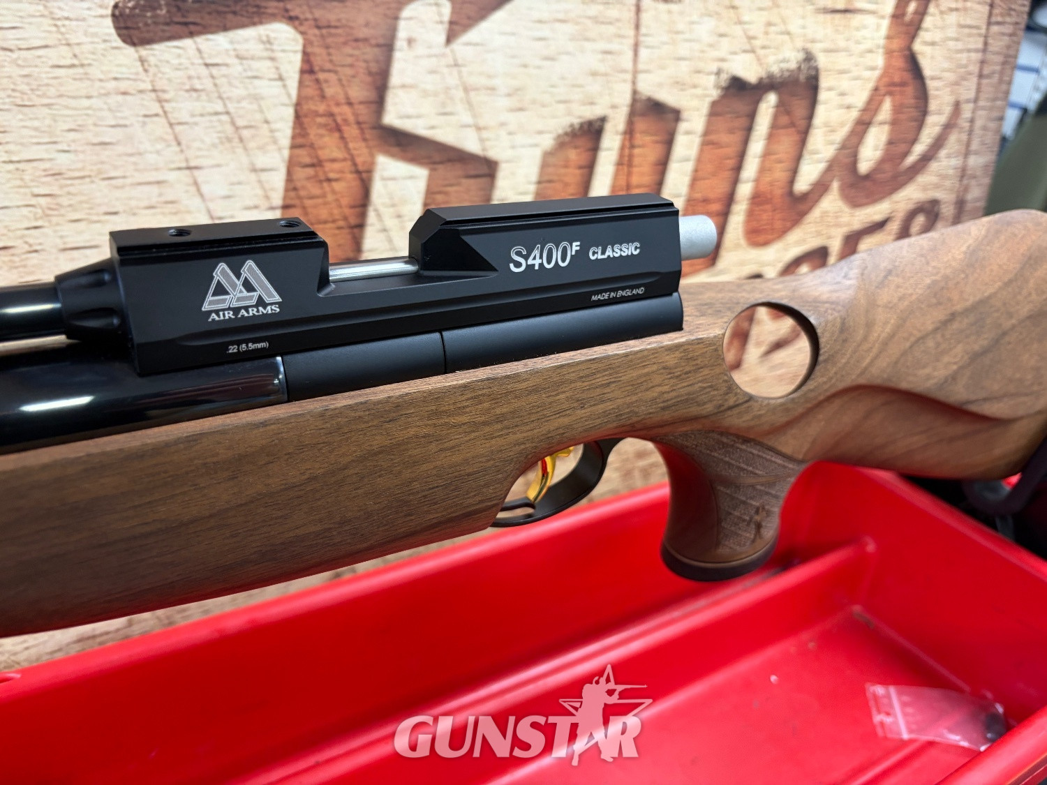 Air Arms S400 Rifle Walnut Thumbhole .22 - {CATEGORY} in 