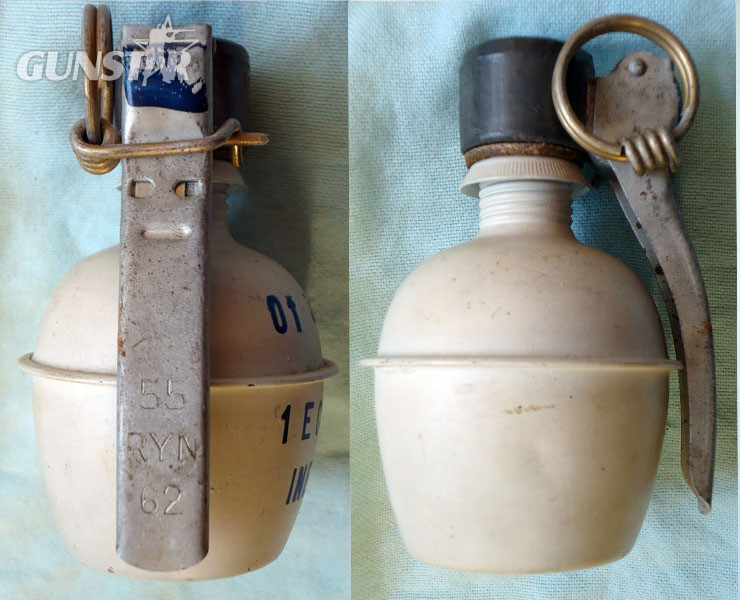  DEACTIVATED INERT. French OF 37 Drill Hand Grenade. - O 1702 DEACTIVATED INERT. French OF 37 Drill Hand Grenade. - O 1702  Other Ammunition