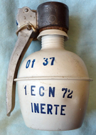 DEACTIVATED INERT. French OF 37 Drill Hand Grenade. - O 1702 DEACTIVATED INERT. French OF 37 Drill Hand Grenade. - O 1702  Other