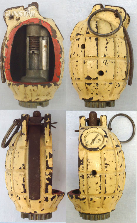 INERT DEACTIVATED. British WW2, 1942 dated Mills No 36 MK 1, Instruction Hand Grenade By H Limited. - O 1970 INERT DEACTIVATED. British WW2, 1942 dated Mills No 36 MK 1, Instruction Hand Grenade By H Limited. - O 1970  Other Ammunition in 
