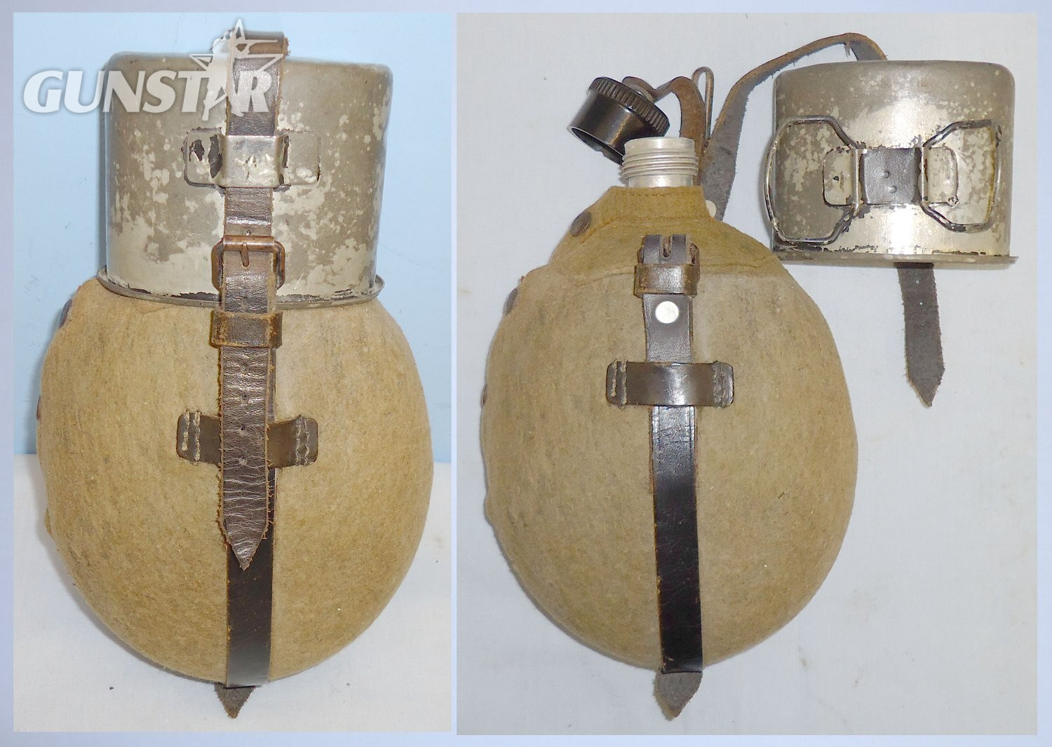 Dated 1941 German M31 Tropical Canteen ‘Labelflasche’ RF41 by Maker Rudolf Fissler. MISC 1019. Dated 1941 German M31 Tropical Canteen ‘Labelflasche’ RF41 by Maker Rudolf Fissler. MISC 1019.   Antique & Militaria in 