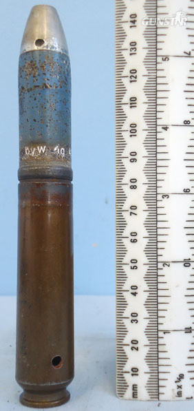  DEACTIVATED INERT WW2, 1943 dated German 20 mm FFM (20x80) Incendiary Cannon Rou DEACTIVATED INERT WW2, 1943 dated German 20 mm FFM (20x80) Incendiary Cannon Rou Antique & Militaria