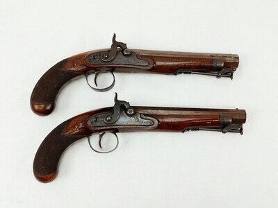 Superb Circa 1840 Pair Of John Jones Of London Percussion Duelling Pistols Percussion None Muzzleloader