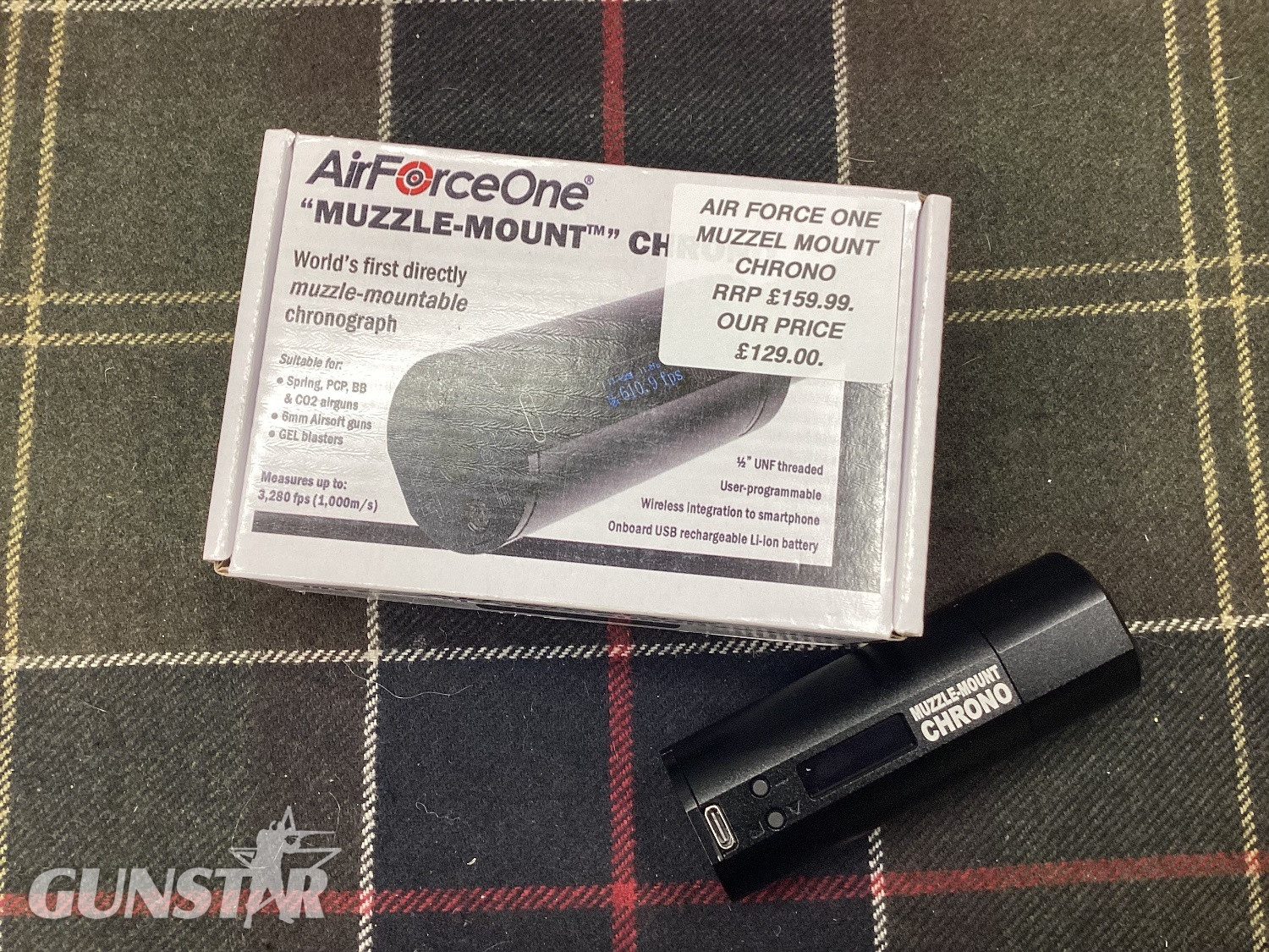 Air Force One Muzzle mount chrono .177 in 