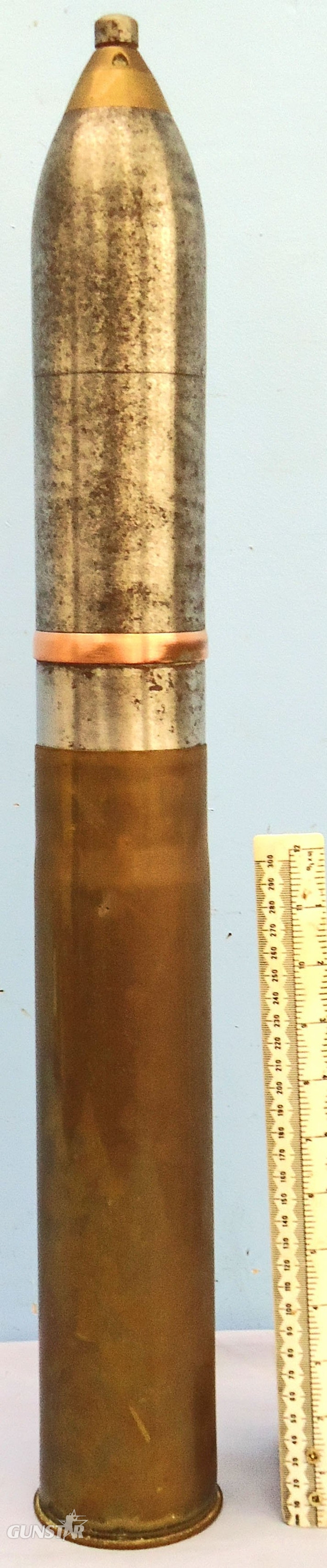 DEACTIVATED INERT. French, WW1, Unfired, 1914 Dated, 75mm Mle 1897 Field Gun High Explosive (HE) Round WITH Strippable Percussion Nose Fuze. - O 2267O 2267 DEACTIVATED INERT. French, WW1, Unfired, 1914 Dated, 75mm Mle 1897 Field Gun High Explosive (HE) Round WITH Strippable Percussion Nose Fuze. - O 2267  Other Ammunition - {CATEGORY} in 