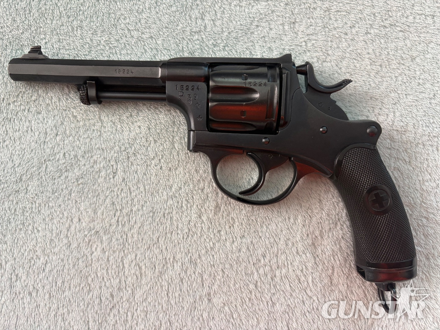 WAFFENFABRIK BERN M1882 7mm Revolver in 