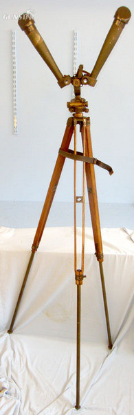B.O. Forward Observation / Trench Telescope Of 1915 With Original Brass & Wood E Donkey Ears’ B.O. Forward Observation / Trench Telescope Of 1915 With Original B Sight & Optic