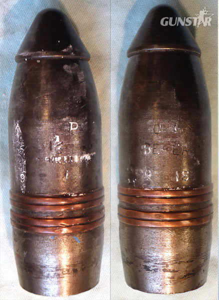  INERT DEACTIVATED. Rare WW1 1918 Dated Unfired British 1 ½ Pounder COW Gun (Coventry Ordnance Works) (37 x 190) Practice Round.) - O 1704 INERT DEACTIVATED. Rare WW1 1918 Dated Unfired British 1 ½ Pounder COW Gun (Coventry Ordnance Works) (37 x 190) Practice Round.) - O 1704  Other Ammunition