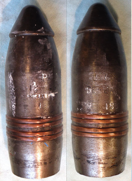  INERT DEACTIVATED. Rare WW1 1918 Dated Unfired British 1 ½ Pounder COW Gun (Coventry Ordnance Works) (37 x 190) Practice Round.) - O 1704 INERT DEACTIVATED. Rare WW1 1918 Dated Unfired British 1 ½ Pounder COW Gun (Coventry Ordnance Works) (37 x 190) Practice Round.) - O 1704  Other Ammunition