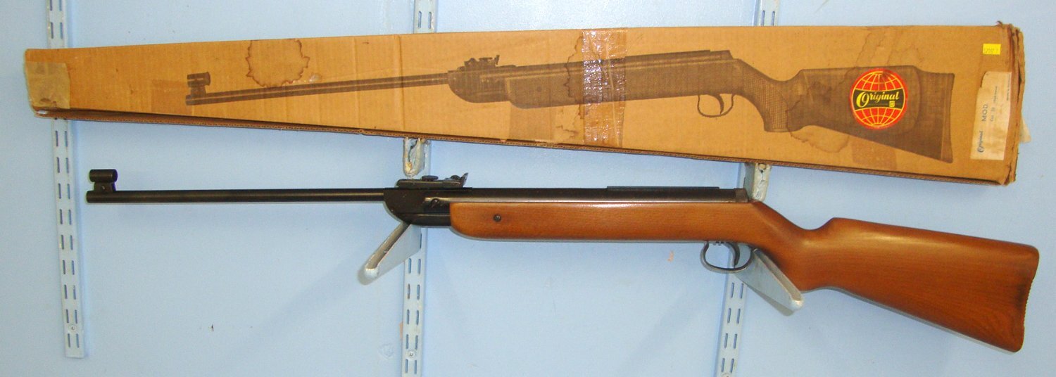 BOXED**MINT**1981 German, Original Model 27 .22 Calibre Break Action Air Rifle. Sn 23692:1 air rifle .22 in 