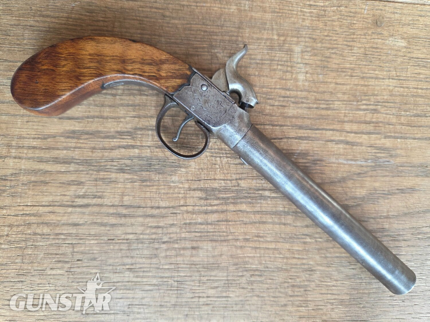 English Percussion Pocket Pistol .45 Single Shot in 