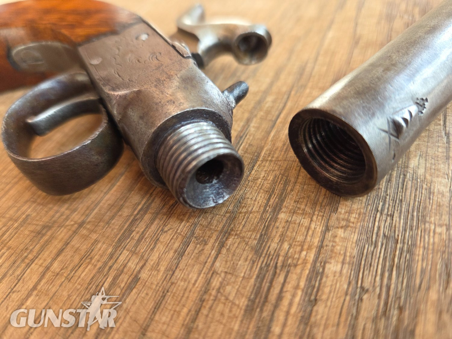  English Percussion Pocket Pistol .45 Single Shot