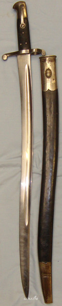 British 1856/58 Sword Bayonet and Scabbard. BAYO 771. Bayonet in 